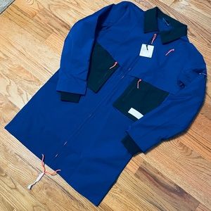 Puma Tunnel Trench Coat Blue Rare Winter Pockets 530323 01 Men’s Size SMALL NWT.